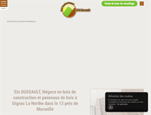 Tablet Screenshot of bois-dussault.fr